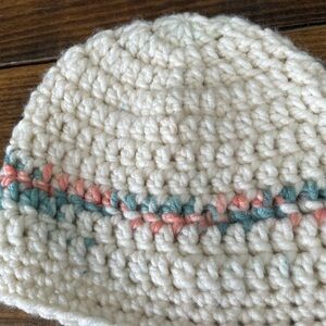 Cozy Cream Knit Kids Beanie